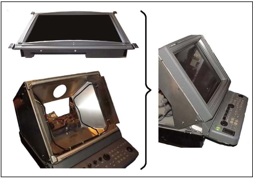 19″ LCD display (replace the standard cathode-ray tube at the Furuno