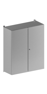 Щит с монтажной панелью из нержавеющей стали